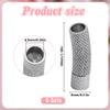 DELORIGIN 6 Pack Leather Cord End Caps 6.5mm Stainless Steel view 2