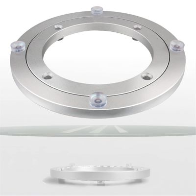 HBALDTEDC Rotating Table Bearing Base, Heavy-Duty Aluminum Alloy Turntable Bearing, Silver, Multiple Sizes (30 cm)