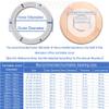 HBALDTEDC Rotating Table Bearing Base, Heavy-Duty Aluminum Alloy Turntable Bearing, Silver, Multiple Sizes (30 cm) view 2