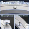 HBALDTEDC Rotating Table Bearing Base, Heavy-Duty Aluminum Alloy Turntable Bearing, Silver, Multiple Sizes (30 cm) view 4