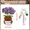 Joycabin Thank You Gifts - Knitted Purple Flower Keychain view 2
