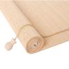 Bamboo Roller Shades Black White Indoor No Drill view 1