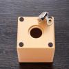 Wuhonghao Personalized Wooden Money Box with Lock, Bamboo Savings Bank for Children and Adults, 10 x 10 x 10 cm view 4