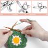 Tyqour Adjustable Cat Crochet Rings - Set of 5 view 4