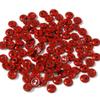 Mini Buttons for Doll Clothing, BJD Accessories, Round 2 Holes, Card Making, Scrapbooking (4 mm, Red), 50 Pieces view 1