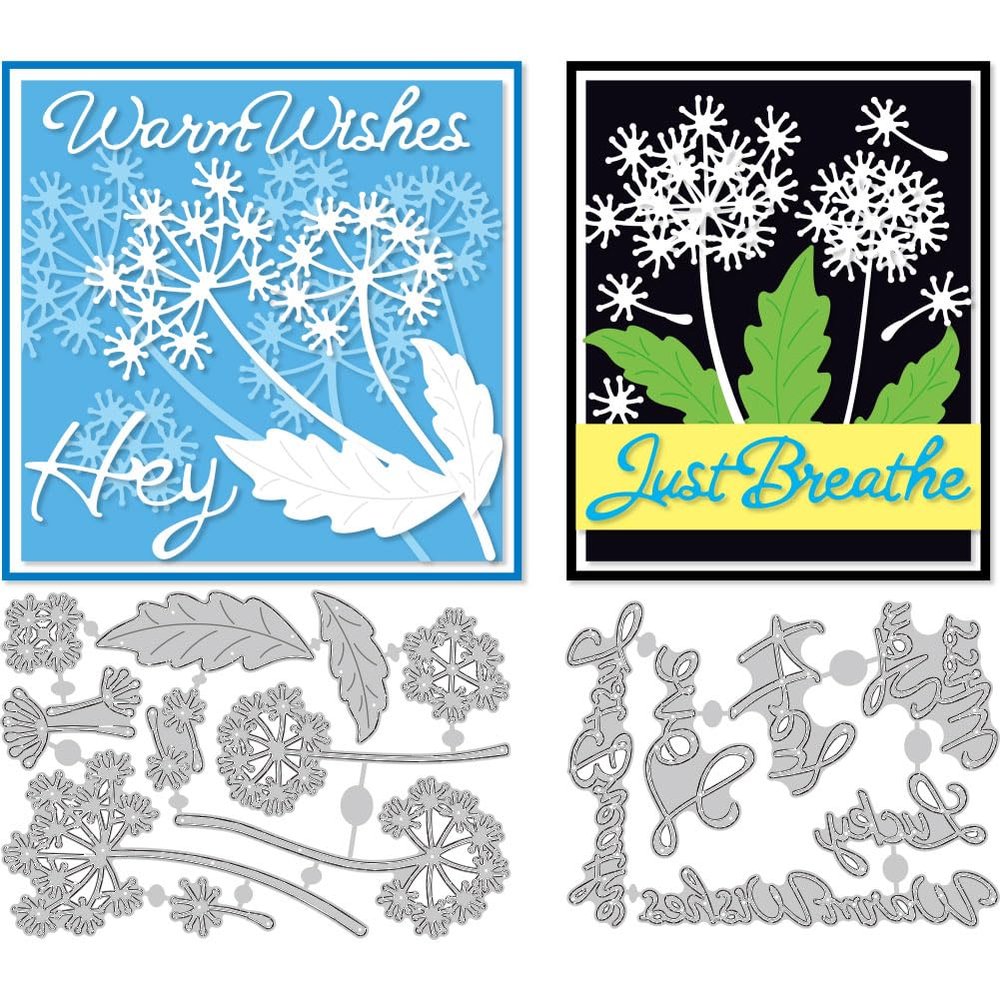 DELORIGIN Dandelion Die Cutting Stencils