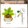 Joycabin Thank You Gifts - Knitted Succulent Keychain view 2