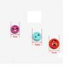 Mini Buttons for Doll Clothing, BJD Accessories, Round 2 Holes, Yellow (5 mm), 50 Pieces view 2