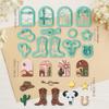 ORIGACH 13 Pcs Polymer Clay Cutters - Western Cowboy Design view 3