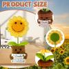 Joycabin Thank You Gifts - Knitted Sunflower Keychain view 3