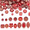 AHANDMAKER 104 Pcs Vintage Acrylic Beads view 1