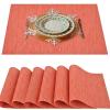 Heat-Resistant Placemats, 30.5 x 45.7 cm, Non-Slip, Washable, PVC Table Mat view 1
