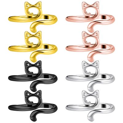 Tyqour Adjustable Crochet Rings - 8 Pack