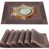 Heat-Resistant Placemats, 30.5 x 45.7 cm, Non-Slip, Washable, PVC Table Mat view 1