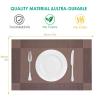 Heat-Resistant Placemats, 30.5 x 45.7 cm, Non-Slip, Washable, PVC Table Mat view 2