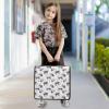 3-Ring Binder Bag with Zipper, Handle and Shoulder Strap, Pink view 3