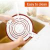 Silicone Baking Mat, Reusable Bread Sling with Long Handle, Non-Stick and Easy to Clean, Heat Resistant (Orange) view 4