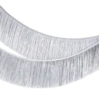 MOMAHUA Silver Foil Fringe Garland, 20x200cm