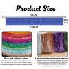 MOMAHUA Metallic Foil Fringe Garland, Royal Blue, 20x200cm view 2
