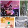 MOMAHUA Metallic Foil Fringe Garland, Royal Blue, 20x200cm view 4