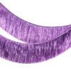 MOMAHUA Metallic Foil Fringe Garland Purple, 20x200cm view 1