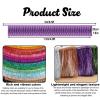 MOMAHUA Metallic Foil Fringe Garland Purple, 20x200cm view 2