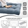 Aocase Waterproof Bench Cushion, Sky Blue, 170 x 60 x 8 cm view 4
