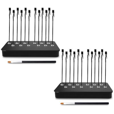 Third-Hand Soldering Aid, 24 Crocodile Clips with Magnetic Bases and Flexible Arms