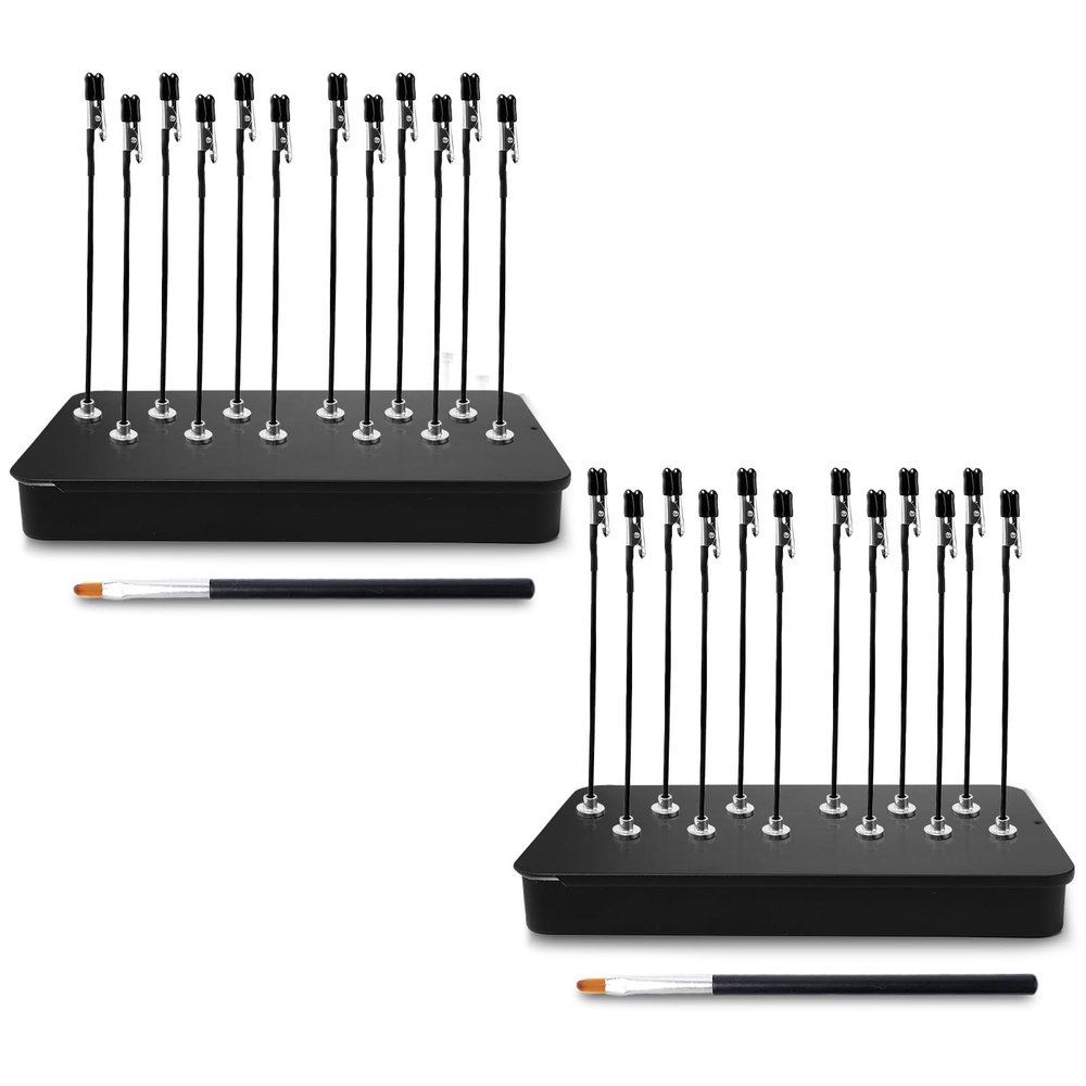Third-Hand Soldering Aid, 24 Crocodile Clips with Magnetic Bases and Flexible Arms