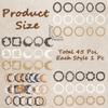 craspire 45-Piece Vintage Scrapbook Frame Paper Set view 2