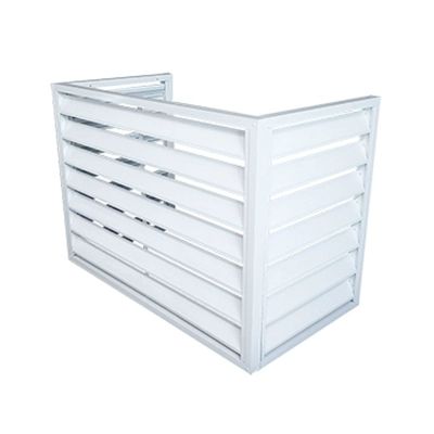 Air Conditioner Cover for Window Units, Aluminum Frame, Weather-Resistant, Stylish Design, Protects Against Rain and Dirt