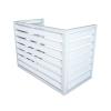 Air Conditioner Cover for Window Units, Aluminum Frame, Weather-Resistant, Stylish Design, Protects Against Rain and Dirt view 1