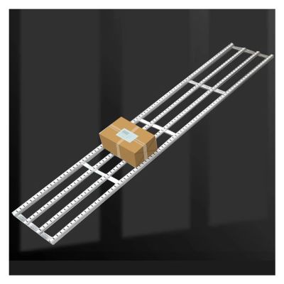 Non-Powered Roller Conveyor, 30/40/50 cm Frame, ABS Rollers, 30 cm x 120 cm, Silver