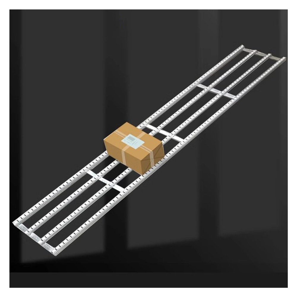 Non-Powered Roller Conveyor, 30/40/50 cm Frame, ABS Rollers, 30 cm x 120 cm, Silver