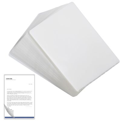 A4 80-Micron Laminating Pouches, Transparent, Rounded Corners, 100-Pack