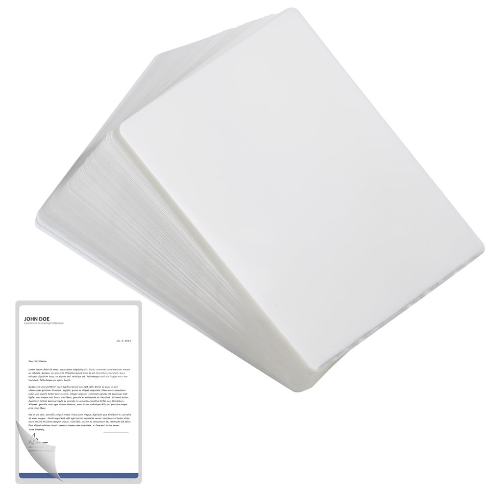 A4 80-Micron Laminating Pouches, Transparent, Rounded Corners, 100-Pack