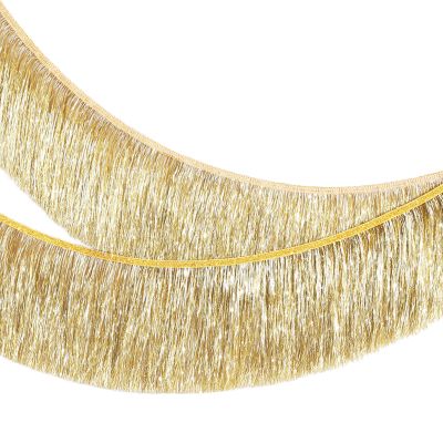 MOMAHUA Metallic Foil Fringe Garland - Laser Gold