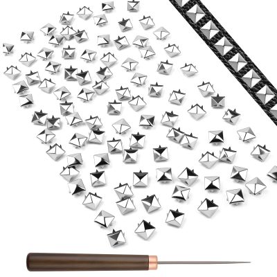 Notoke 100 Pcs Square Metal Studs