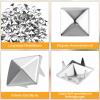 Notoke 100 Pcs Square Metal Studs view 3