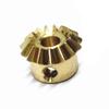 VAYEODEYU Bevel Gears, 0.8 Module, 15 Teeth, Copper-Steel, 90-Degree, 3–6.35 mm Bore, Multi-Size Pack view 1