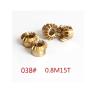VAYEODEYU Bevel Gears, 0.8 Module, 15 Teeth, Copper-Steel, 90-Degree, 3–6.35 mm Bore, Multi-Size Pack view 2