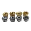 VAYEODEYU Bevel Gears, 0.8 Module, 15 Teeth, Copper-Steel, 90-Degree, 3–6.35 mm Bore, Multi-Size Pack view 3
