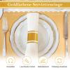 100 Self-Adhesive Gold Napkin Rings view 3