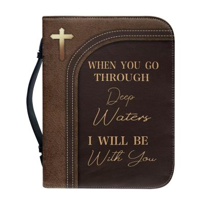 Tutolipy Bible Cover for Men, Lion Design with Carry Handle