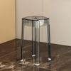 Qhome Clear Acrylic Stackable Counter-Height Bar Stool, Backless, 30 x 46 cm (12 x 18 in) view 1