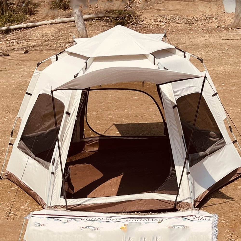 3–4-Person Pop-Up Camping Tent, Beach Sun Shelter, Waterproof, Portable, Advanced Ventilation