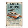 Doodlearm Lake House Metal Sign view 1