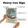 Doodlearm Lake House Metal Sign view 3