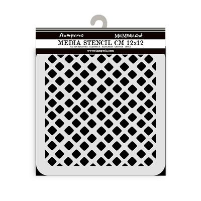 Stamperia - Thick Stencils for Scrapbooking and Crafts (Candy Christmas, Waffle Pattern)