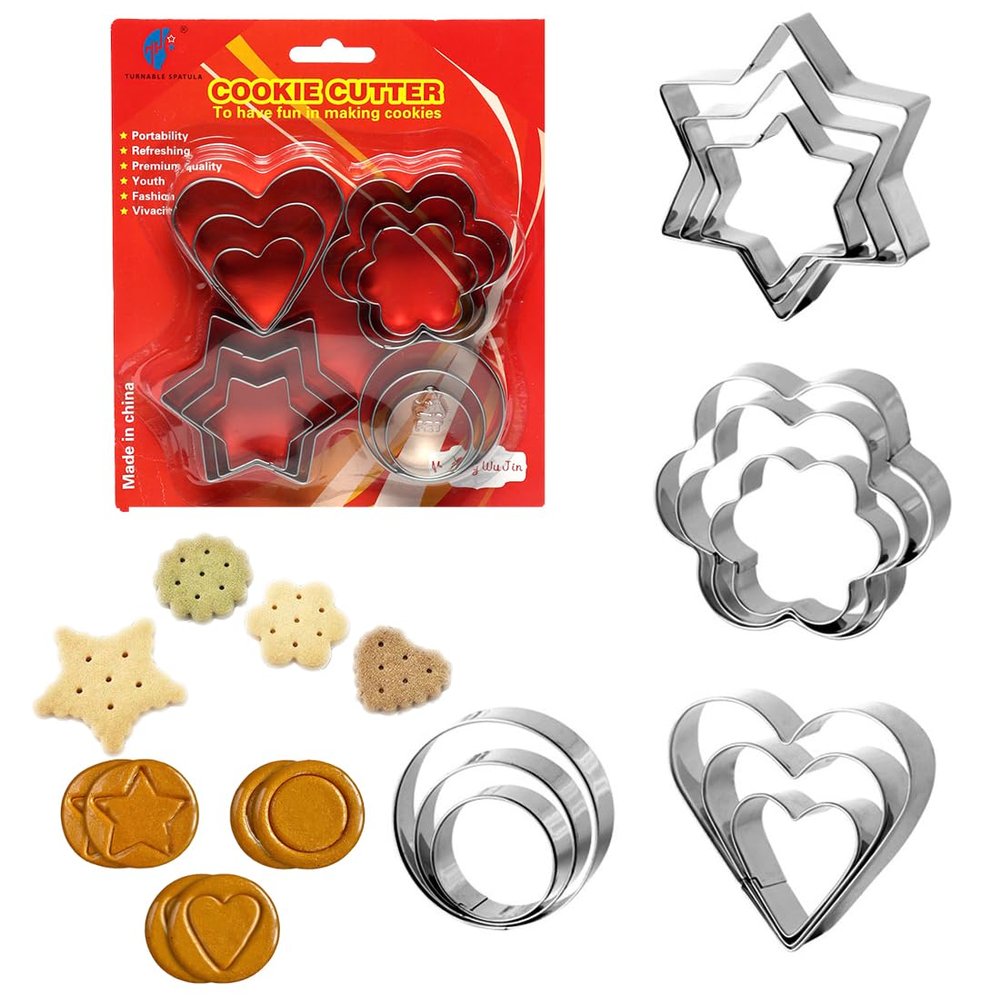 GHPKOTW 12-Piece Cookie Cutter Set